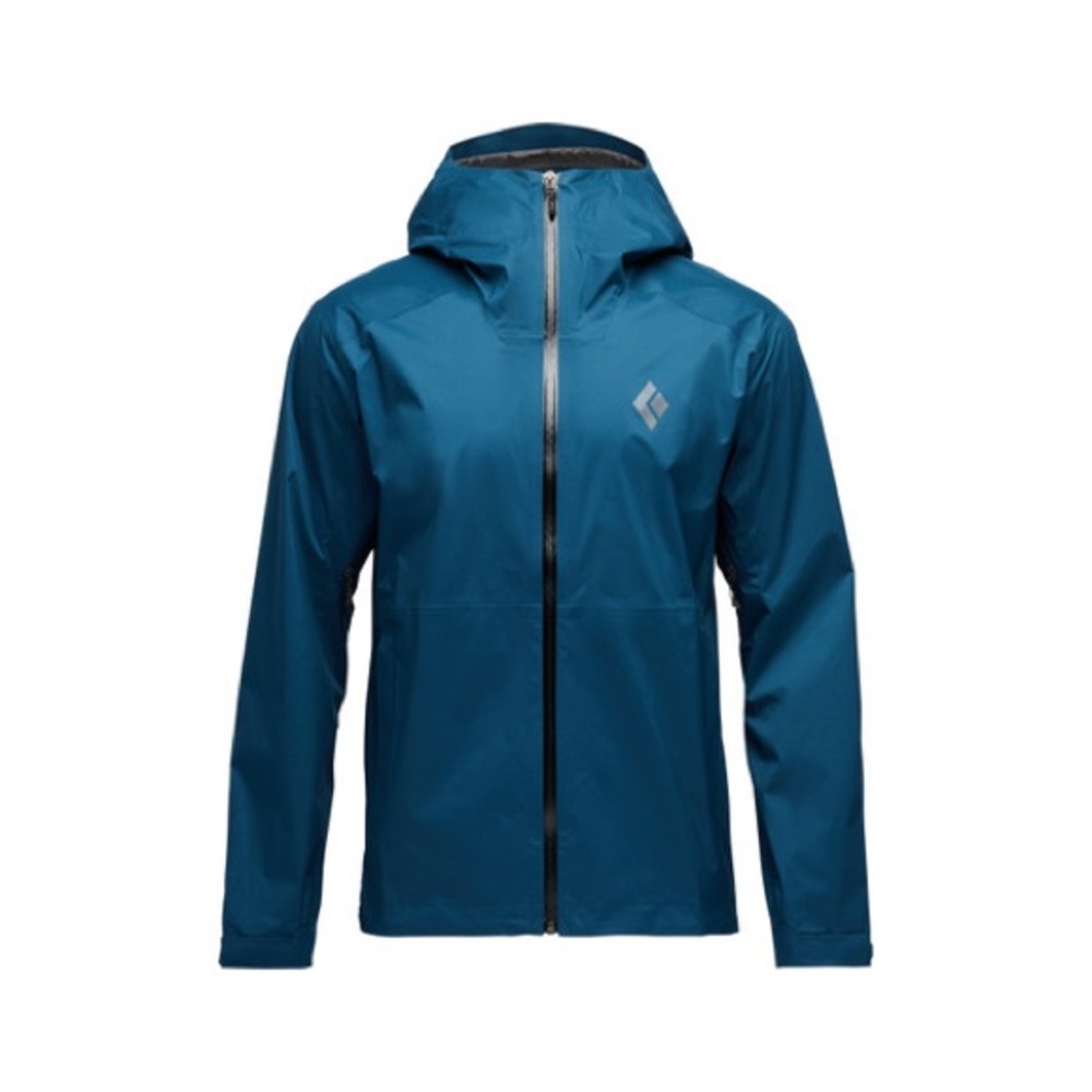 MEN'S Black Diamond Rain FINELINE STRETCH SHELL Color: Blue Size: Medium (nwt)